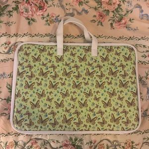 Wildflower Sage Butterfly Laptop Case
